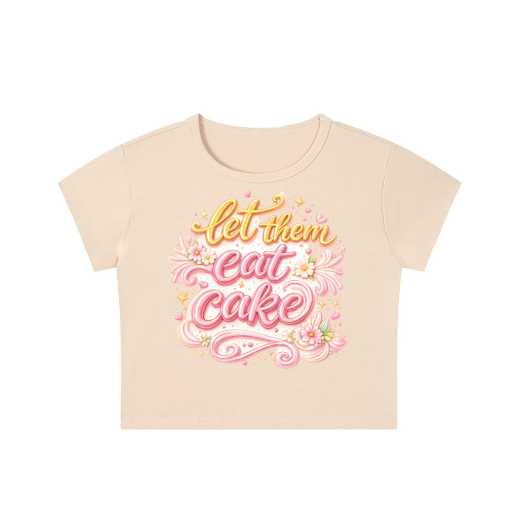let them eat cake crop top