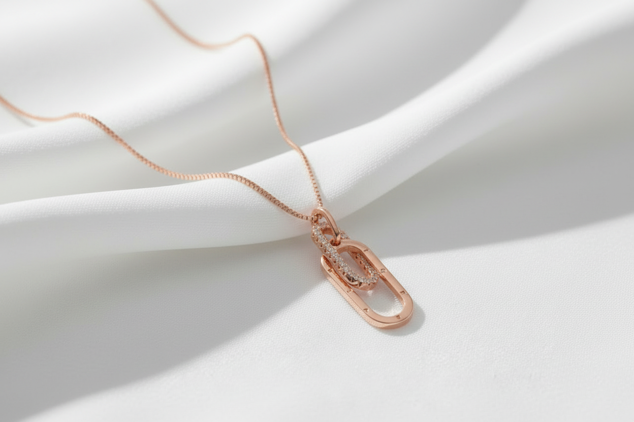 Paperclip Pendant Necklace