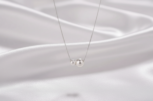 Double Pearl Necklace