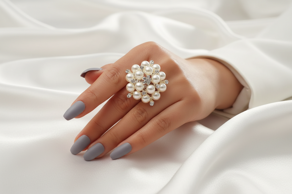 Pearl Cluster Ring