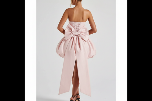 Bowknot Bubble Mini Dress