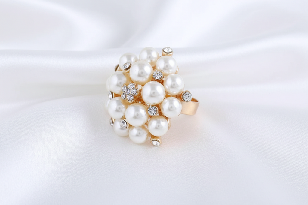 Pearl Cluster Ring