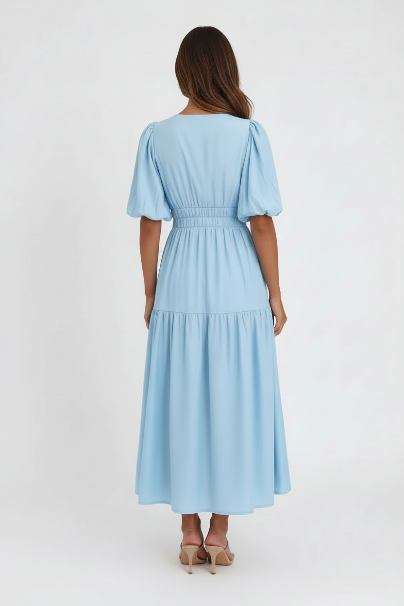 Puff Sleeve Spring Dress