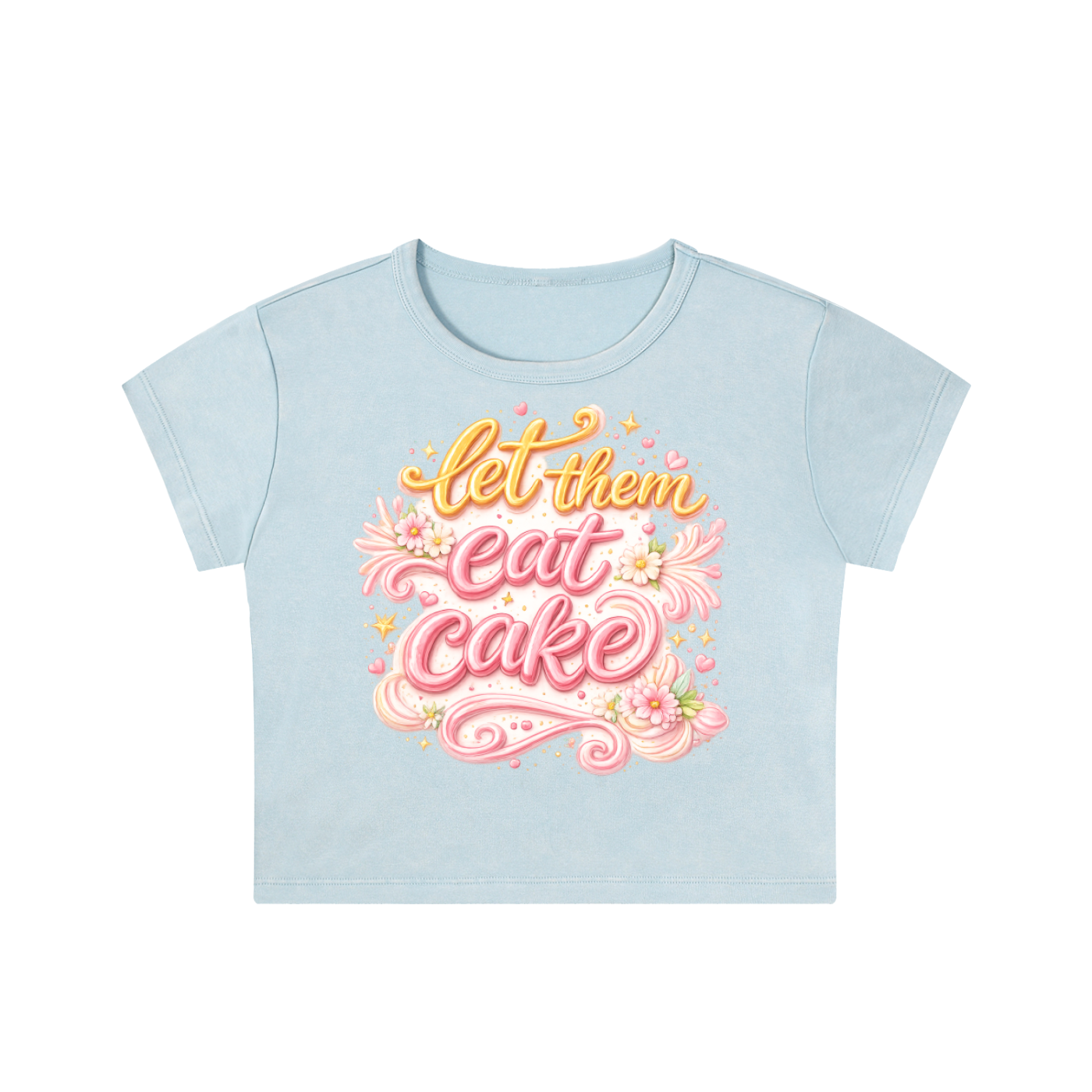 let them eat cake crop top