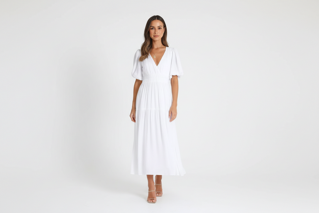 Puff Sleeve Spring Dress