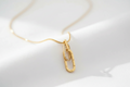 Paperclip Pendant Necklace