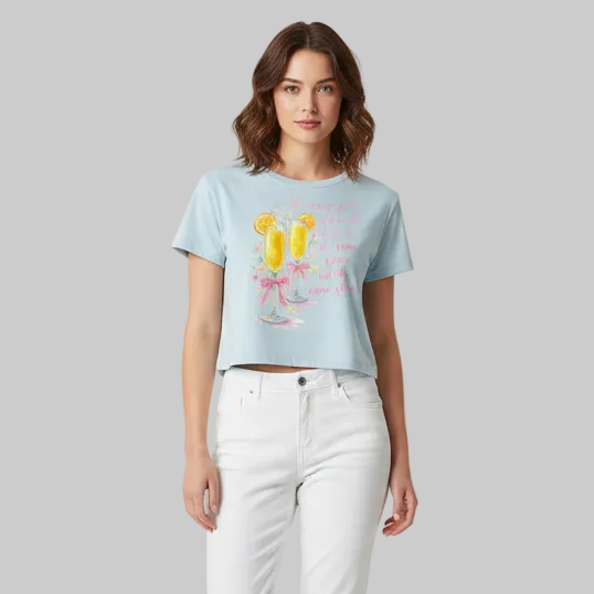 Sofias Mimosa Specialty Crop Top