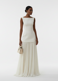 Sleeveless Pleated Maxi Dress