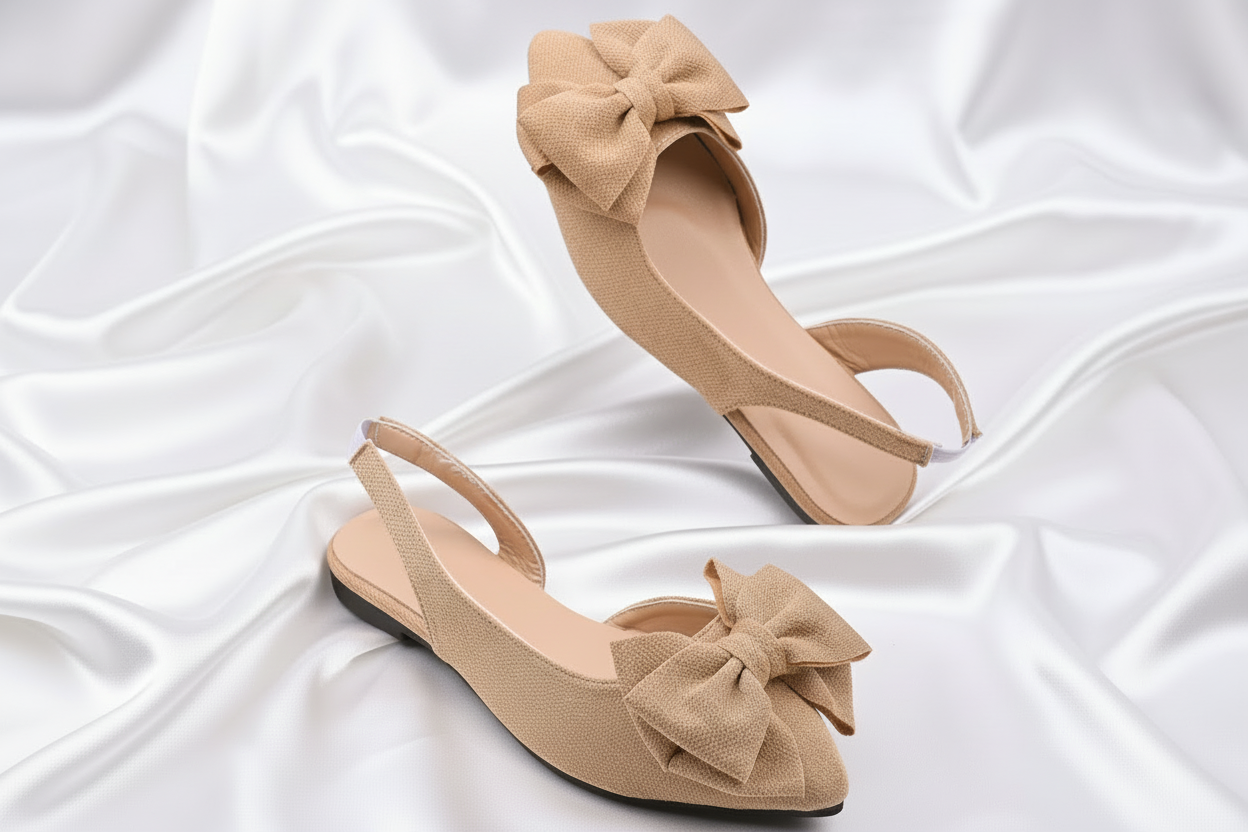Bow-Slingback Sandals